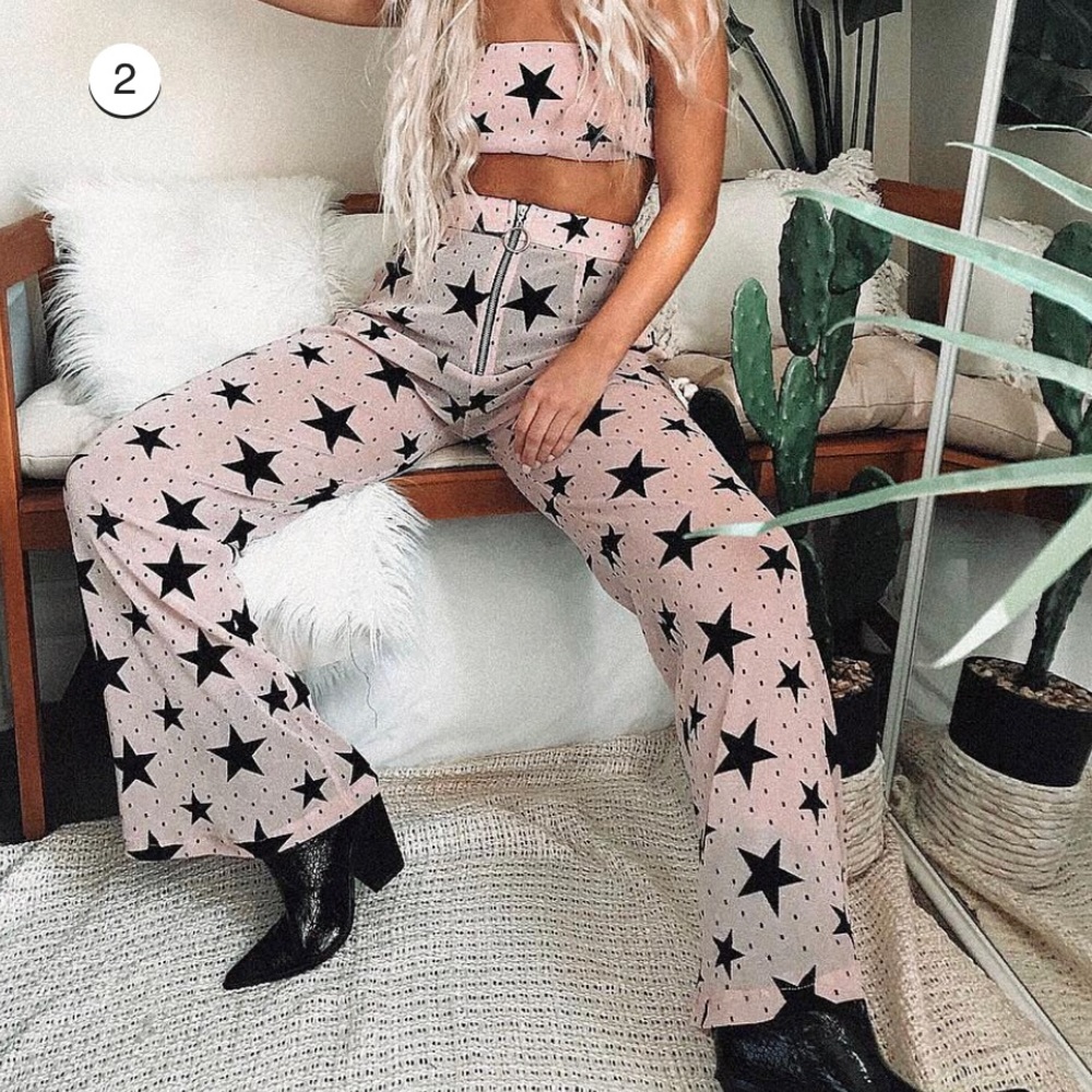 💖🌟STAR VELVET MESH FESTIVAL PANTS 💕💖🌟